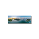 Sullivan's Island Meets Isle of Palms at Sunrise Panoramic Canvas